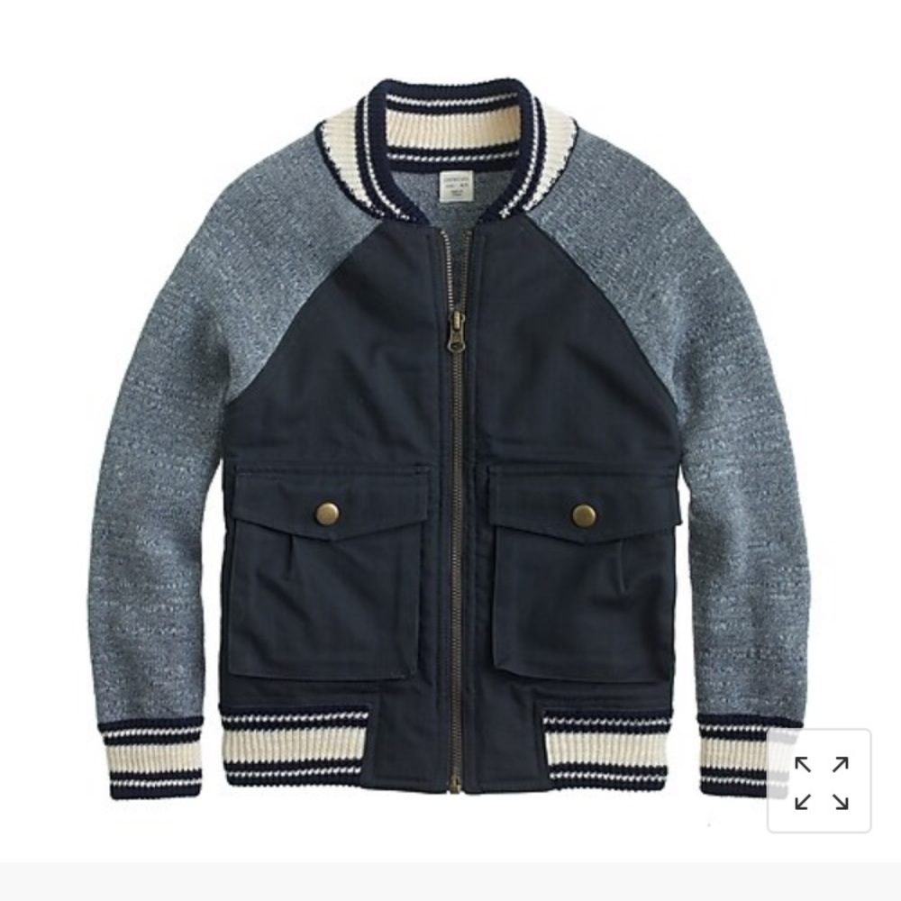 CREWCUTS - Boys' cotton twill bomber jacket